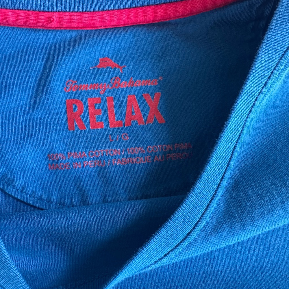 Tommy Bahama RELAX Pima Cotton men’s Long Sleeve size large - Picture 5 of 7